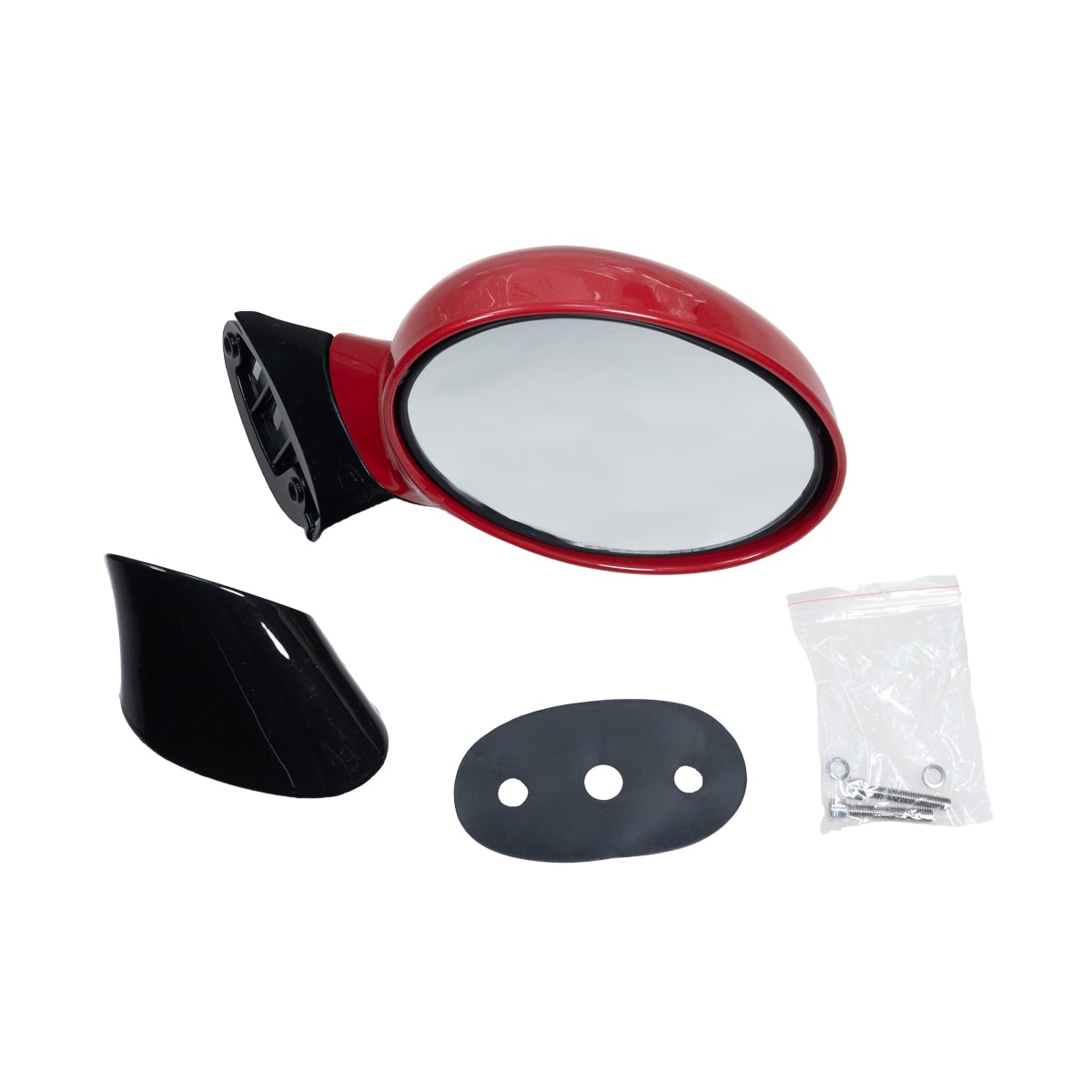 Rear view mirror Blimo Plus - Red metallic, right side